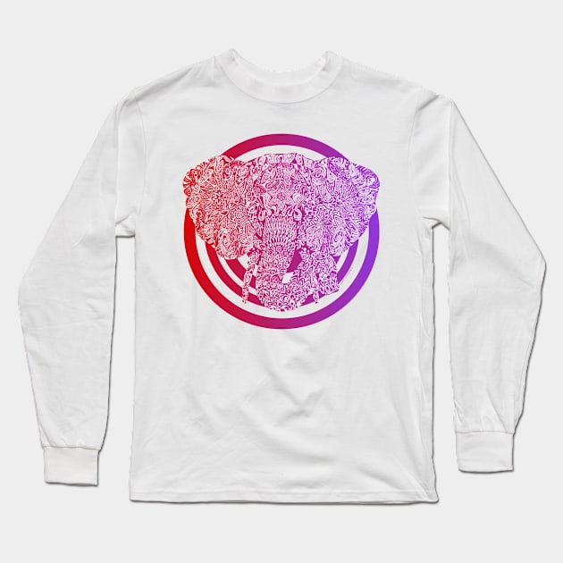 elephant 3 Long Sleeve T-Shirt by arnoschaetzlekuenstler